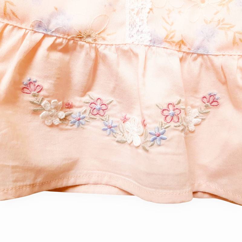 Souris(スーリー)「フラワープリント&刺繍ジャンパースカート」（110-130cm）の画像