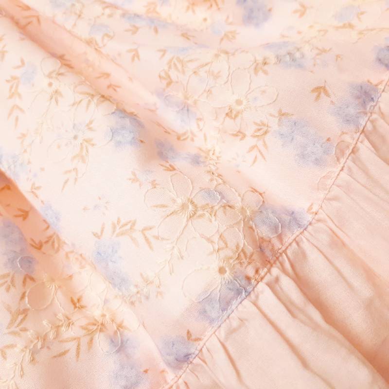 Souris(スーリー)「フラワープリント&刺繍ジャンパースカート」（110-130cm）の画像