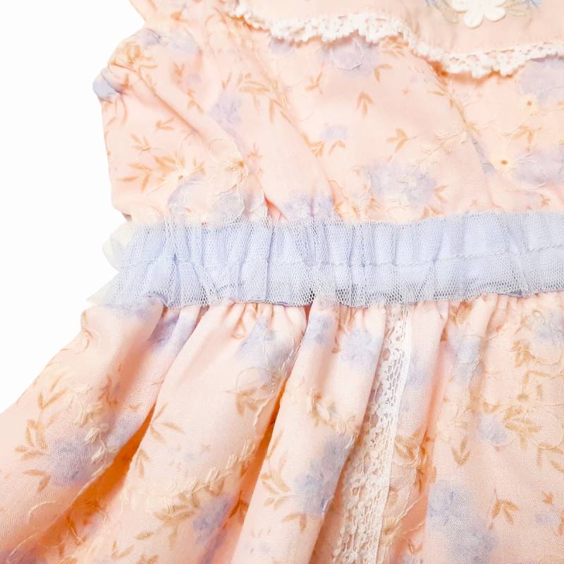 Souris(スーリー)「フラワープリント&刺繍ジャンパースカート」（110-130cm）の画像