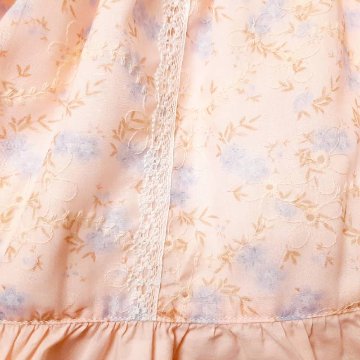 Souris(スーリー)「フラワープリント&刺繍ジャンパースカート」（110-130cm）の画像