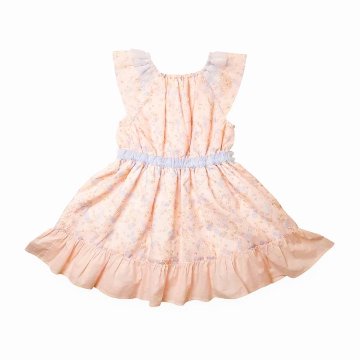 Souris(スーリー)「フラワープリント&刺繍ジャンパースカート」（110-130cm）の画像