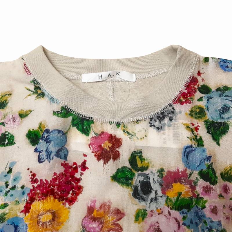 H.A.K 「TRACE FLORALプリント ソフト天竺プルオーバー」 Fの画像