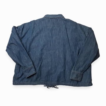 H.A.K 「ライトオンスデニム フリルブラウス」 Fの画像