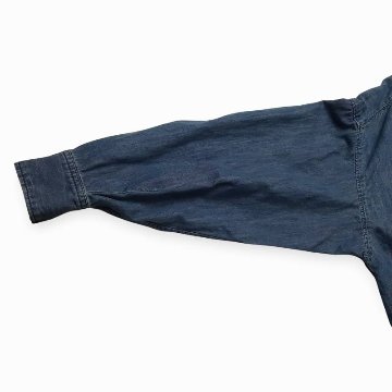 H.A.K 「ライトオンスデニム フリルブラウス」 Fの画像