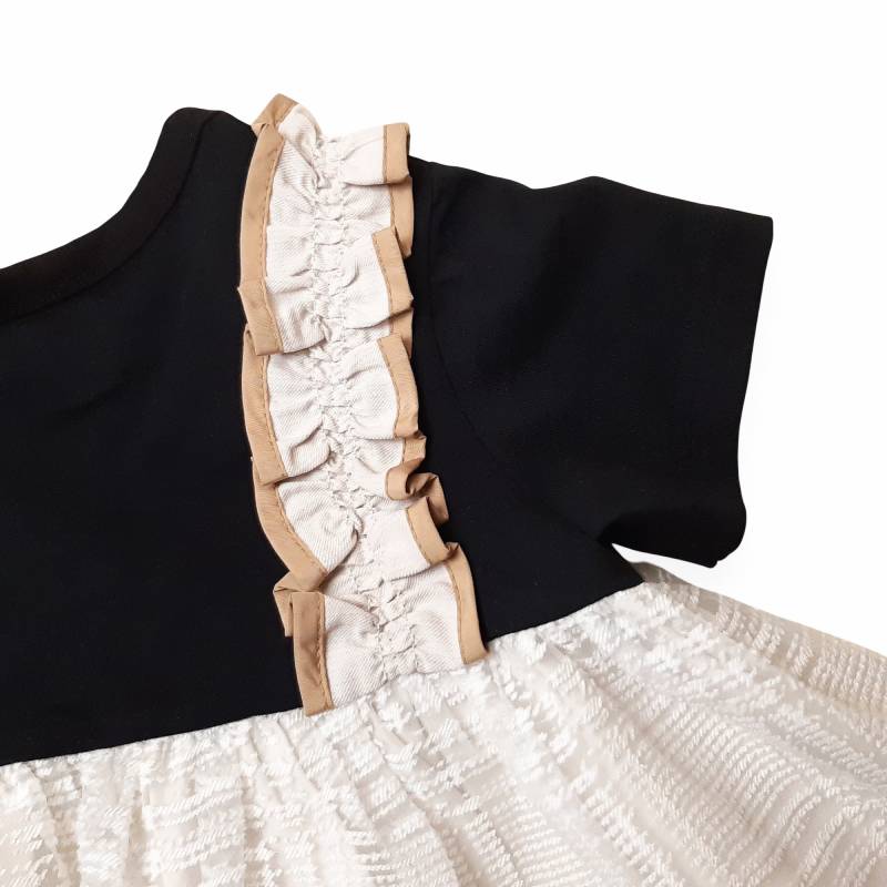 maarook「チェックオーガンジー切り替えキャミ レイヤード Tシャツ」(90-140cm) 【メール便送料無料】の画像