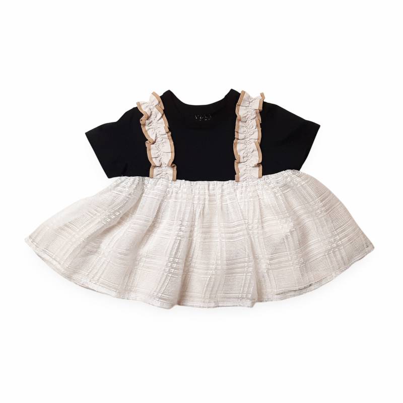 maarook「チェックオーガンジー切り替えキャミ レイヤード Tシャツ」(90-140cm) 【メール便送料無料】の画像