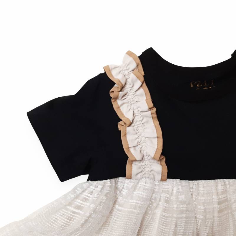 maarook「チェックオーガンジー切り替えキャミ レイヤード Tシャツ」(90-140cm) 【メール便送料無料】の画像