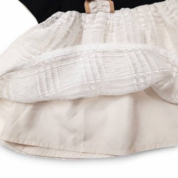 maarook「チェックオーガンジー切り替えキャミ レイヤード Tシャツ」(90-140cm) 【メール便送料無料】の画像