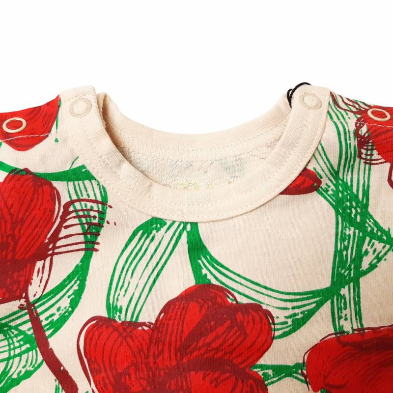 maarook「レッドリボンフラワーＰＴベビーセット」(80-90cm)   【メール便送料無料】の画像