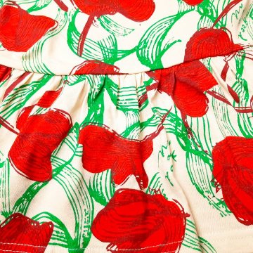 maarook「レッドリボンフラワーＰＴベビーセット」(80-90cm)   【メール便送料無料】の画像