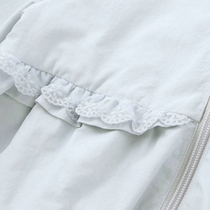 SLAP SLIP(スラップスリップ) 「フリルフード付きタフタリバーシブルジャケットgirls」(80-130cm) の画像