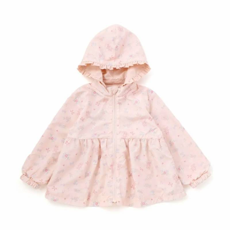 SLAP SLIP(スラップスリップ) 「フリルフード付きタフタリバーシブルジャケットgirls」(80-130cm) の画像