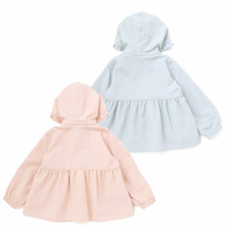 SLAP SLIP(スラップスリップ) 「フリルフード付きタフタリバーシブルジャケットgirls」(80-130cm) の画像