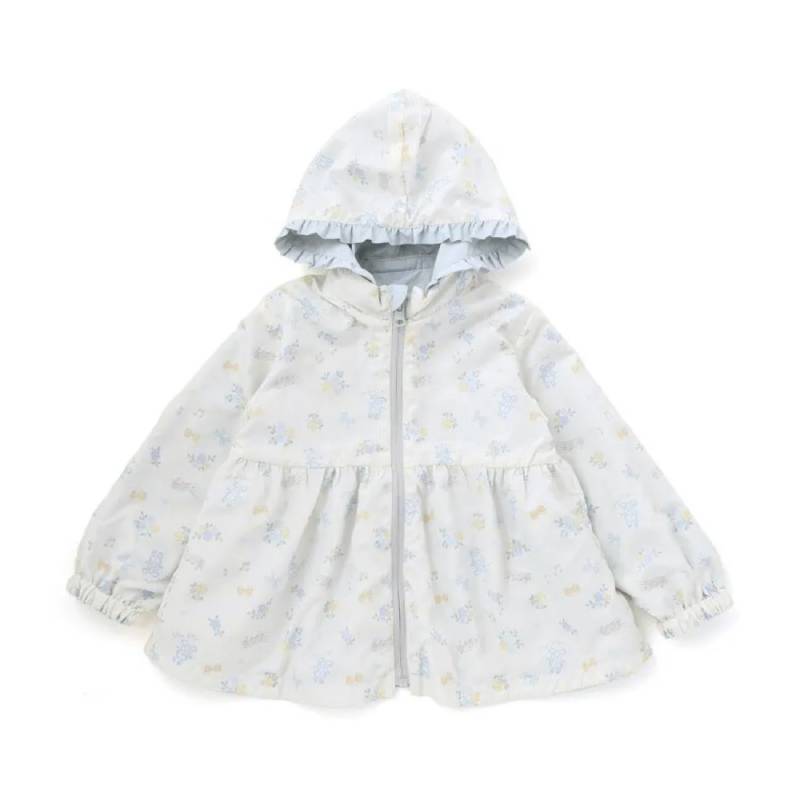 SLAP SLIP(スラップスリップ) 「フリルフード付きタフタリバーシブルジャケットgirls」(80-130cm) の画像