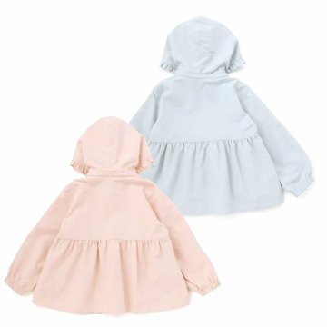 SLAP SLIP(スラップスリップ) 「フリルフード付きタフタリバーシブルジャケットgirls」(80-130cm) の画像