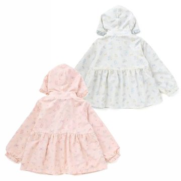 SLAP SLIP(スラップスリップ) 「フリルフード付きタフタリバーシブルジャケットgirls」(80-130cm) の画像