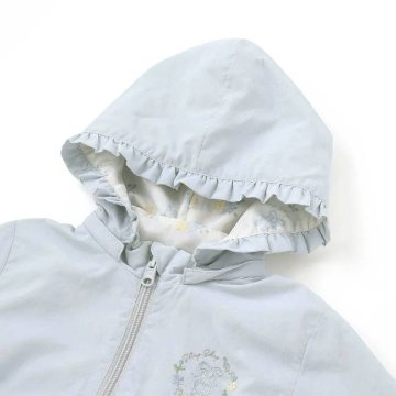 SLAP SLIP(スラップスリップ) 「フリルフード付きタフタリバーシブルジャケットgirls」(80-130cm) の画像