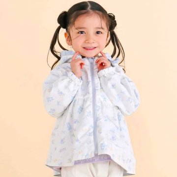 SLAP SLIP(スラップスリップ) 「フリルフード付きタフタリバーシブルジャケットgirls」(80-130cm) の画像