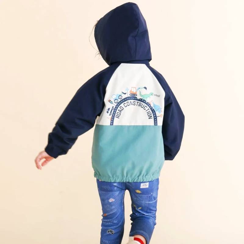 SLAP SLIP(スラップスリップ) 「フード付きタフタリバーシブルラグランジャケットboys」(80-130cm) の画像