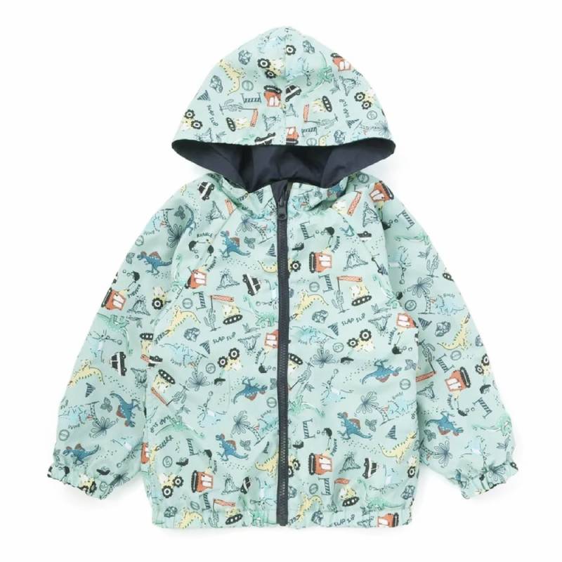 SLAP SLIP(スラップスリップ) 「フード付きタフタリバーシブルラグランジャケットboys」(80-130cm) の画像