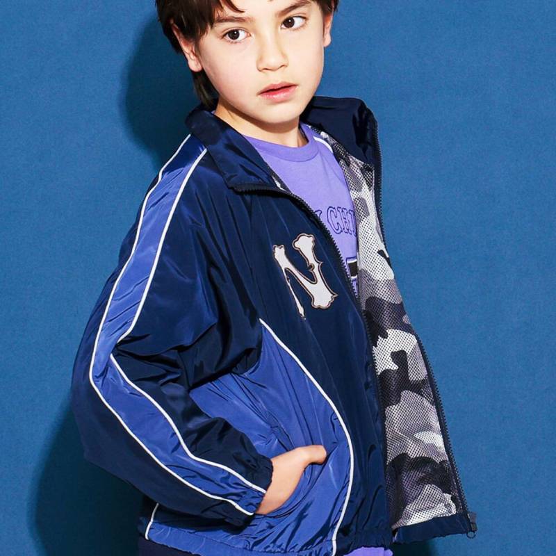 nexchic「バック刺繍タフタウインドブレーカー」(130-150cm) の画像