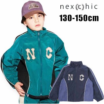 nexchic「バック刺繍タフタウインドブレーカー」(130-150cm) の画像