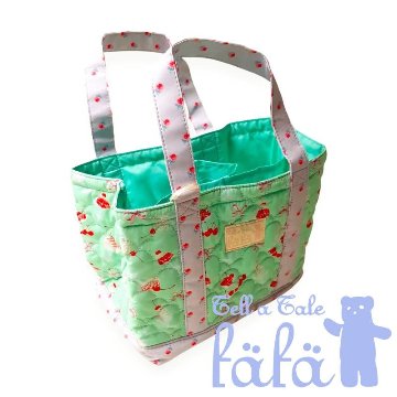 fafa「LUNE キルティング 仕切り付きスクエア トートバッグ」（F）の画像