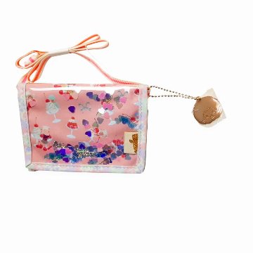 fafa 「【モンチッチコラボ】EDOLIE ひも付き二つ折りスパンコールウォレット 」（F） 【メール便送料198円対応可】の画像