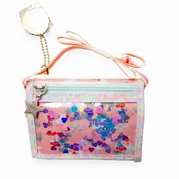 fafa 「【モンチッチコラボ】EDOLIE ひも付き二つ折りスパンコールウォレット 」（F） 【メール便送料198円対応可】の画像