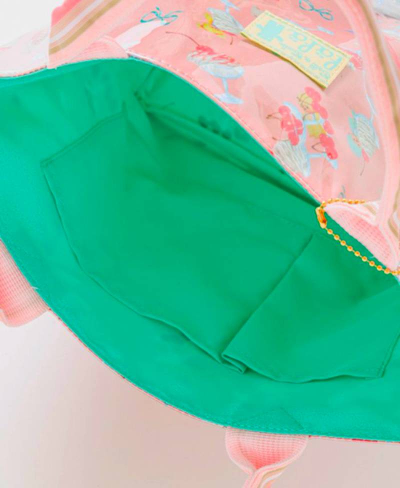 fafa 「【モンチッチコラボ】PELIA ハートスパンコール入りトートバッグ」（F）メール便送料198円対応可の画像