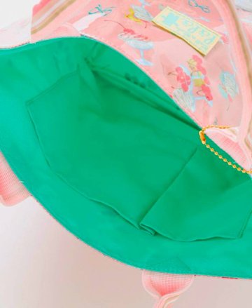 fafa 「【モンチッチコラボ】PELIA ハートスパンコール入りトートバッグ」（F）メール便送料198円対応可の画像