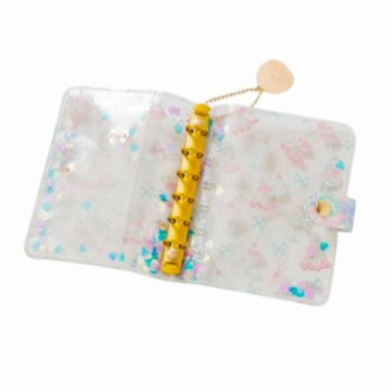 fafa 「【モンチッチコラボ】LUNA ROSE スパンコール入りクリアラメPVCバインダーポーチ」(F) 【メール便送料198円対応可】の画像