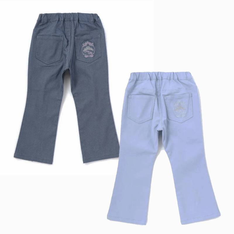 SLAP SLIP(スラップスリップ) 「裾リボン付きストレッチツイルパンツ」(100-130cm) 【メール便送料198円対応】の画像