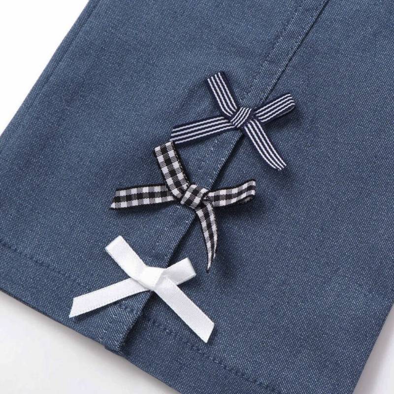 SLAP SLIP(スラップスリップ) 「裾リボン付きストレッチツイルパンツ」(100-130cm) 【メール便送料198円対応】の画像