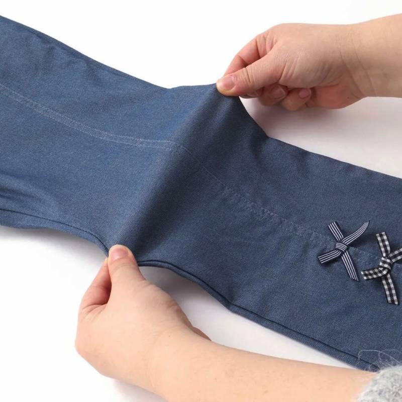 SLAP SLIP(スラップスリップ) 「裾リボン付きストレッチツイルパンツ」(100-130cm) 【メール便送料198円対応】の画像