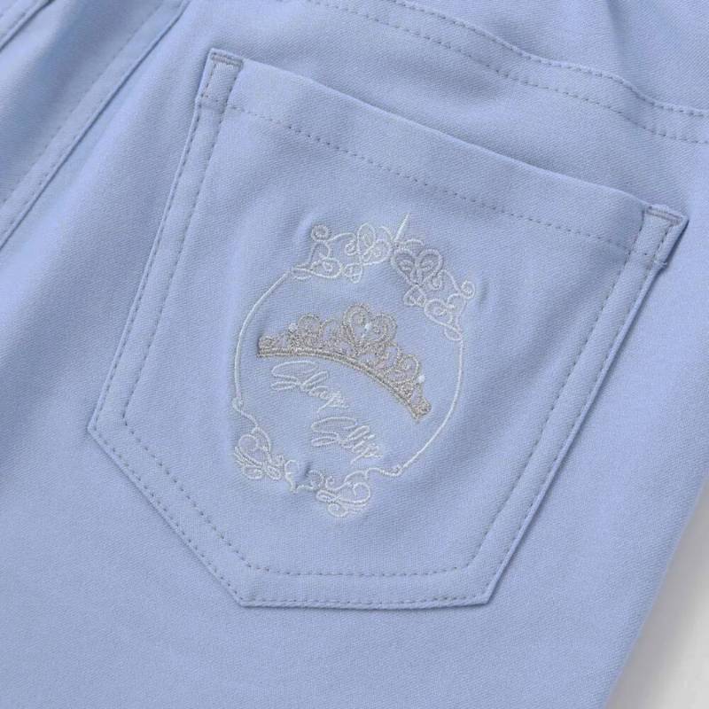 SLAP SLIP(スラップスリップ) 「裾リボン付きストレッチツイルパンツ」(100-130cm) 【メール便送料198円対応】の画像