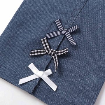 SLAP SLIP(スラップスリップ) 「裾リボン付きストレッチツイルパンツ」(100-130cm) 【メール便送料198円対応】の画像