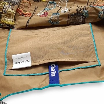 SUPER HAKKA 「〈Ball & Chainコラボ〉ランプとうさぎ刺繍トートバッグ」(Lサイズ)　【メール便送料無料】の画像