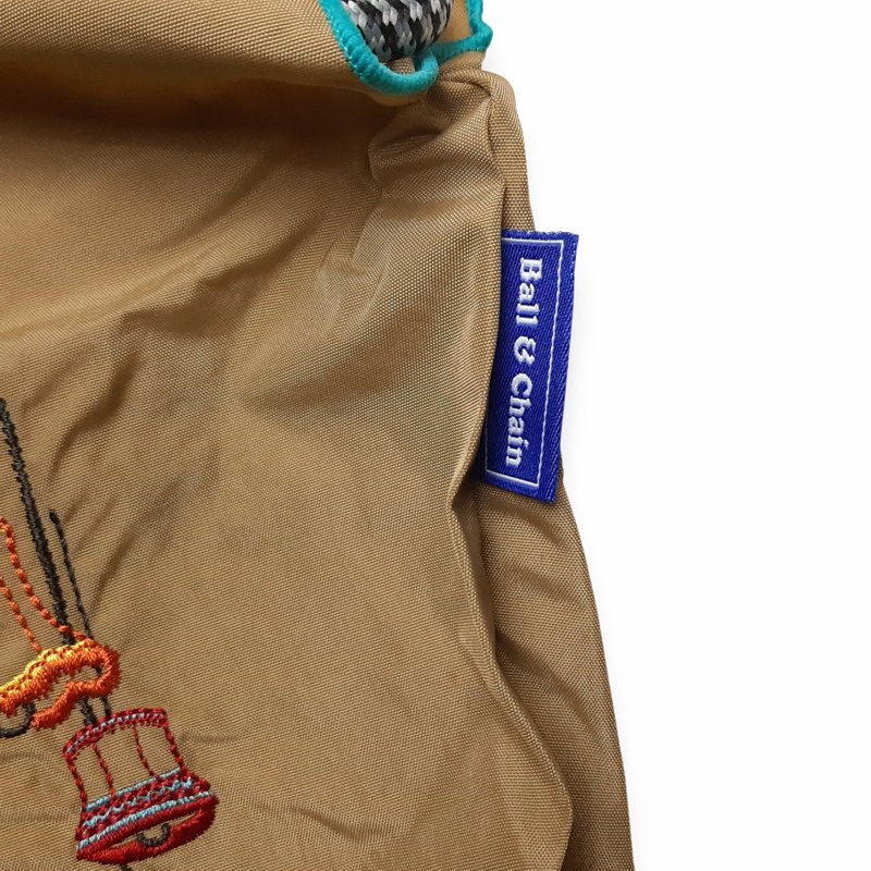 SUPER HAKKA 「〈Ball & Chainコラボ〉ランプとうさぎ刺繍トートバッグ」(Mサイズ)　【メール便送料無料】の画像