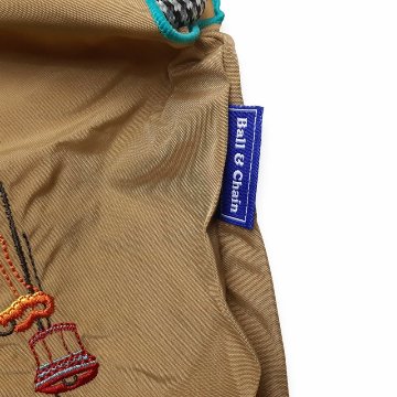 SUPER HAKKA 「〈Ball & Chainコラボ〉ランプとうさぎ刺繍トートバッグ」(Mサイズ)　【メール便送料無料】の画像