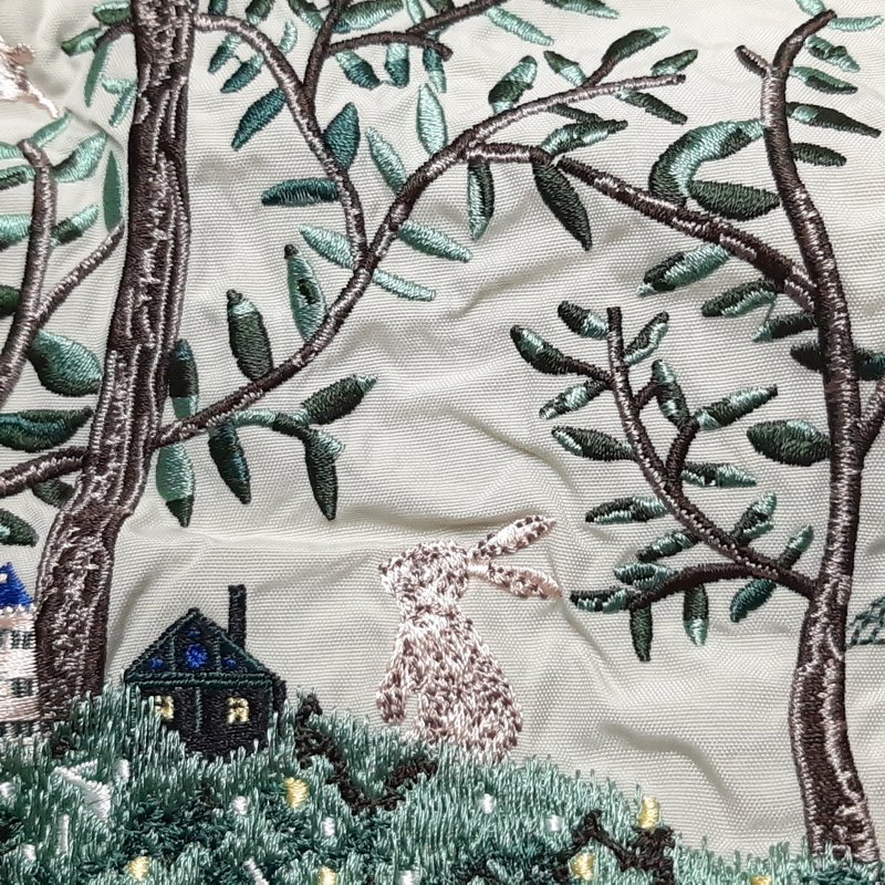 SUPER HAKKA 「〈Ball & Chainコラボ〉シルエットツリー刺繍トートバッグ」(Mサイズ)　【メール便送料無料】の画像