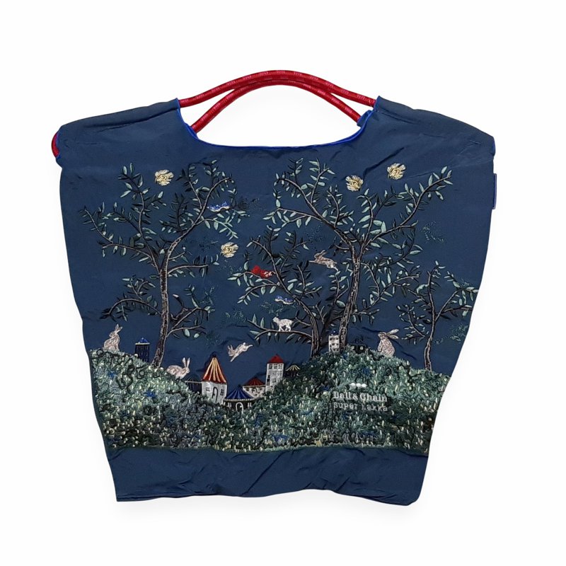 SUPER HAKKA 「〈Ball & Chainコラボ〉シルエットツリー刺繍トートバッグ」(Mサイズ)　【メール便送料無料】の画像