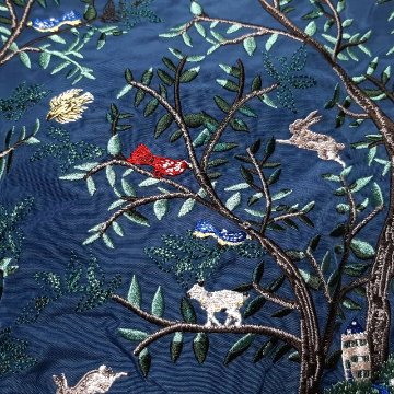 SUPER HAKKA 「〈Ball & Chainコラボ〉シルエットツリー刺繍トートバッグ」(Mサイズ)　【メール便送料無料】の画像