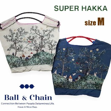 SUPER HAKKA 「〈Ball & Chainコラボ〉シルエットツリー刺繍トートバッグ」(Mサイズ)　【メール便送料無料】の画像