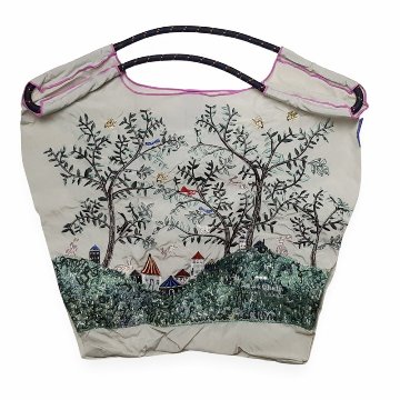 SUPER HAKKA 「〈Ball & Chainコラボ〉シルエットツリー刺繍トートバッグ」(Mサイズ)　【メール便送料無料】の画像