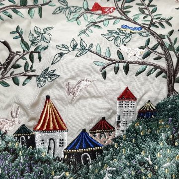 SUPER HAKKA 「〈Ball & Chainコラボ〉シルエットツリー刺繍トートバッグ」(Mサイズ)　【メール便送料無料】の画像