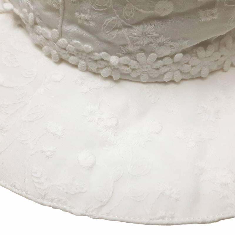 Souris スーリー 「リボン＆レース日よけ付きハット」（50-56cm）メール便対応可の画像