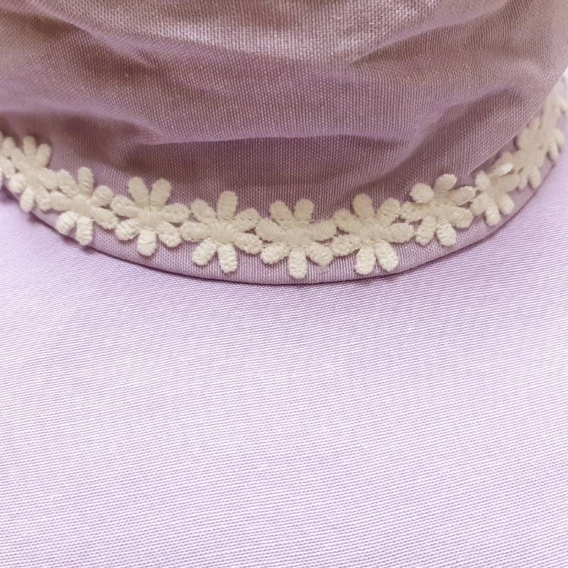 Souris スーリー 「リボン＆レース日よけ付きハット」（50-56cm）メール便対応可の画像