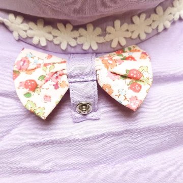 Souris スーリー 「リボン＆レース日よけ付きハット」（50-56cm）メール便対応可の画像