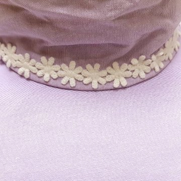 Souris スーリー 「リボン＆レース日よけ付きハット」（50-56cm）メール便対応可の画像